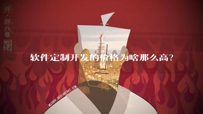 软件定制开发的价格为啥那么高？