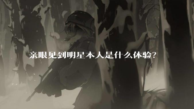 亲眼见到明星本人是什么体验？