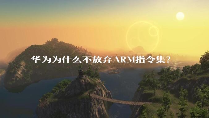 华为为什么不放弃ARM指令集？