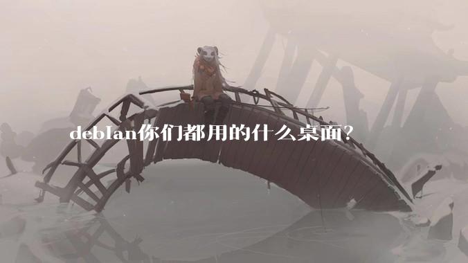 debian你们都用的什么桌面？