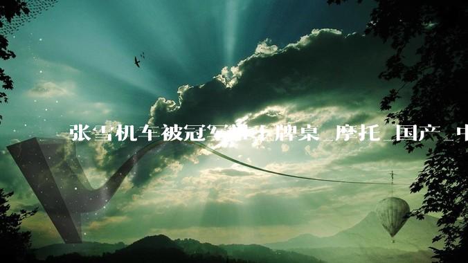 张雪机车被冠军推上牌桌_摩托_国产_中国