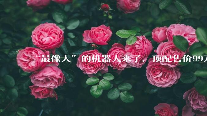 “最像人”的机器人来了，顶配售价99万_周剑_工业_人形