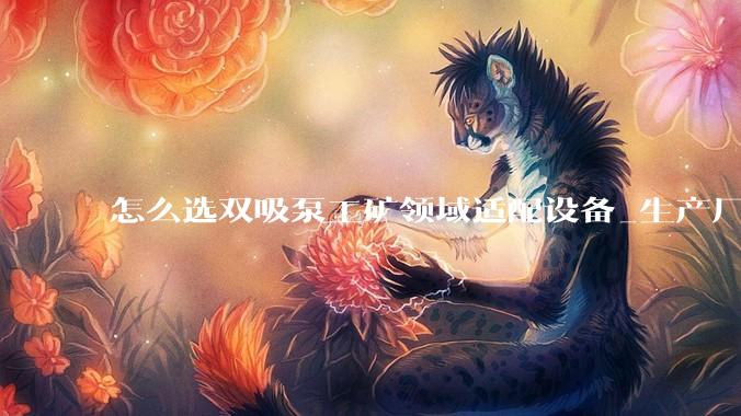 怎么选双吸泵工矿领域适配设备_生产厂家_定制_场景