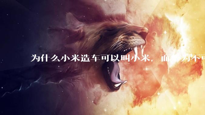 为什么小米造车可以叫小米，而华为不可以用华为品牌造车？