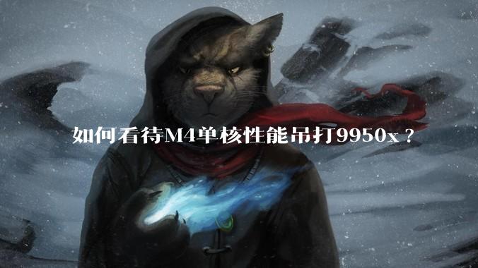 如何看待M4单核性能吊打9950x?
