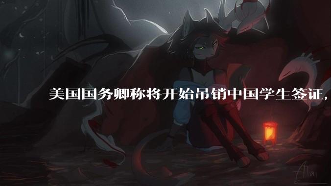 美国国务卿称将开始吊销中国学生签证，包括在关键领域学科学生，影响有多大？在美中国留学生该怎样应对？