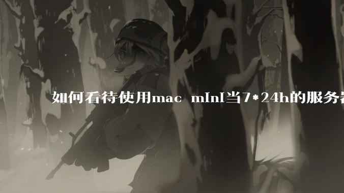 如何看待使用mac mini当7*24h的服务器？